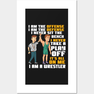 WRESTLING GIFT: I Am a Wrestler Posters and Art